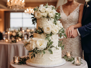 Wedding cake and dessert vendor at the Rochester Wedding Expo offering cakes and desserts for weddings and events