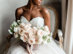 Wedding flower vendor at the Rochester Wedding Expo offering custom bouquets and floral arrangements for weddings