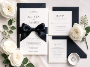Invitation vendors at the Rochester Bridal Show offering custom designs